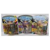 3 Star Trek Next Generation Figures Playmates