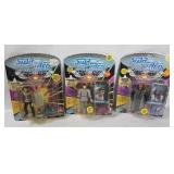 3 Star Trek Next Generation Figures Playmates