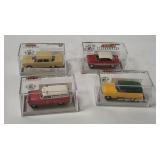 4 Brekina Mini Model Cars - Opel, Borgward