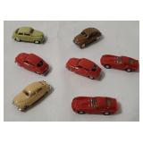 7 Small Plastic Cars - Eko Saab 96 Etc.