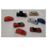 8 Small Plastic Cars - Eko, Mini Etc.