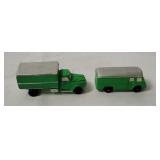 2 Vtg Railmaster Plaster Model Trucks