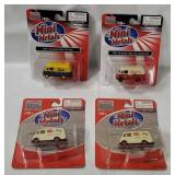 4 Mini Metals International Metro Vans