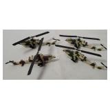 4 Cdc Armour Desert Camo Helicopter Diecasts