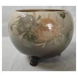 Vtg Weller Pottery Footed Jardiniere