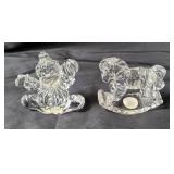 Princess House Crystal Clown & Rocking Horse