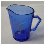 Vtg Shirley Temple Small Glass Pitcher