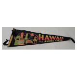 Vtg Hawaii Aloha State Pennant