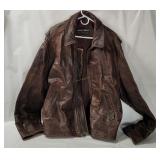 Wilsons Brown Leather Jacket Size X L