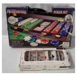 Poker Set In Case & Card Party Shooter Glasses