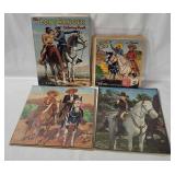 Vtg Western Puzzles, Lone Ranger Coloring Book