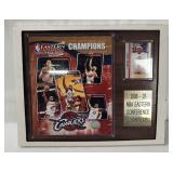 2007 Nba Cavs Plaque W/ Lebron Card