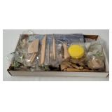 Pottery Tools,wood Mannequin Figures Etc.