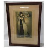 Framed Pot Of Basil Art Print By Alexander