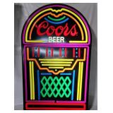 Coors Beer Large Lighted Jukebox Sign