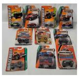 10 Matchbox Vehicles -  Wrangler, Grand Cherokee