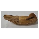 Carved Wood Duck Figure