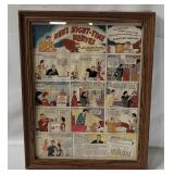 Vtg Framed Ovaltine Advertisement