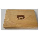 Marlboro Poker Set In Wood Case