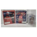 Lebron James Diecast, Card & Magazines