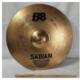 Cymbal & Drumstick Signed By Band Forsaken