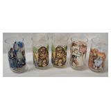 5 Vtg Burger King Star Wars Glasses