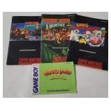 Snes & Game Boy Game Booklets - D K Etc.