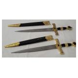 2 Decorative King Solomon Daggers