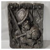 Vtg Spanish Conquistador Ceramic Plaque