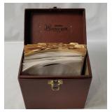 Case W/ Vtg 45rmp Records, Elvis Etc.