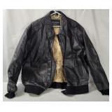 Flyer's Leather Bomber Jacket Size 3 X L