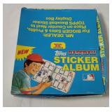 Box Of 1981 Topps Baseball Sticker Albums