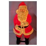 Vtg Santa Lighted Plastic 16' Figure