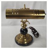 Vtg Brass Bankers Lamp