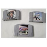 3 N64 Games - Snowboarding, 007, Hockey