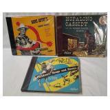 Vtg Western 10' Records - Hopalong, Tex Ritter