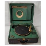 Antique Victrola Suitcase Phonograph