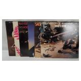 6 Rock Lp's - Saga, Joe Perry, Rory Gallagher