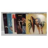 6 R&b Lp's - Diana Ross, Marvin Gaye, Barry White