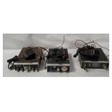 3 Mobile Cb Radios - Sbe, Realistic, Tran Sonic