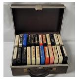 Case Of 8-track Tapes - Rock, Pop Etc.