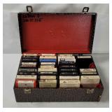 Case Of 8-track Tapes - Rock, Pop Etc.