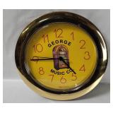 George Music Co. Wall Clock