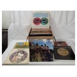 Box Of Vtg Records, Assorted Genres
