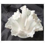 Fenton Milk Glass Epergne 6' Vase