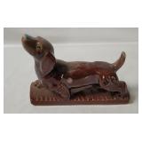 Ceramic Dachshund Figurine Japan