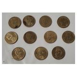 11 Presidential Dollar Coins