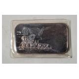 Silvertowne Covered Wagon 1oz. Silver Bar
