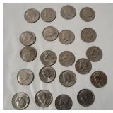 21 Kennedy Half Dollars