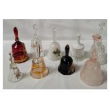 9 Assorted Glass Bells